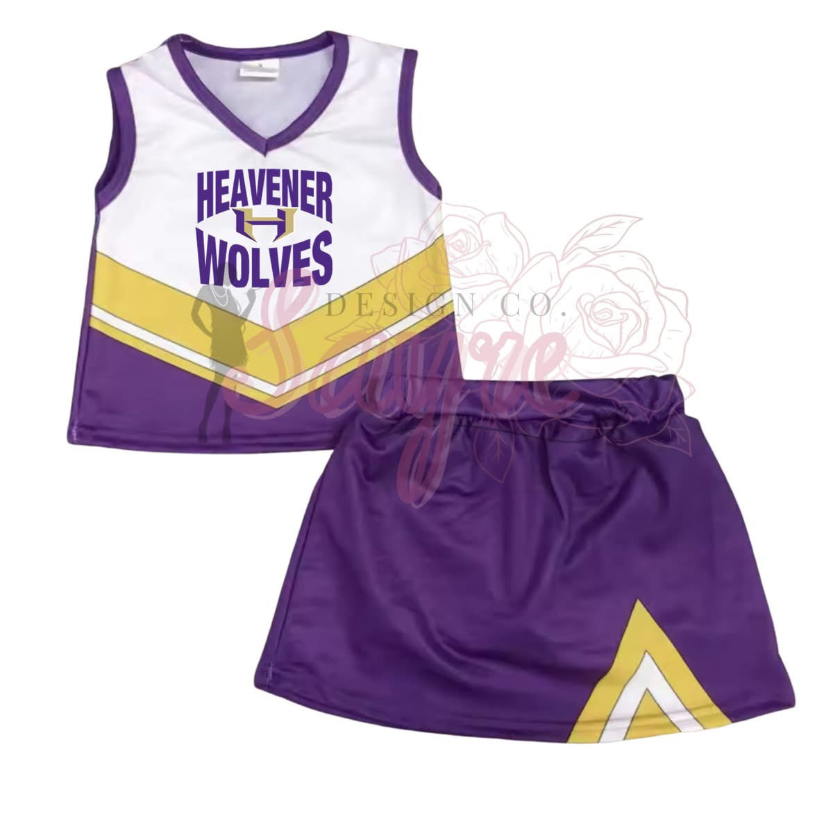 0/3M-6/7 Custom Cheer Uniform Striped *CLOSES 8/29!*