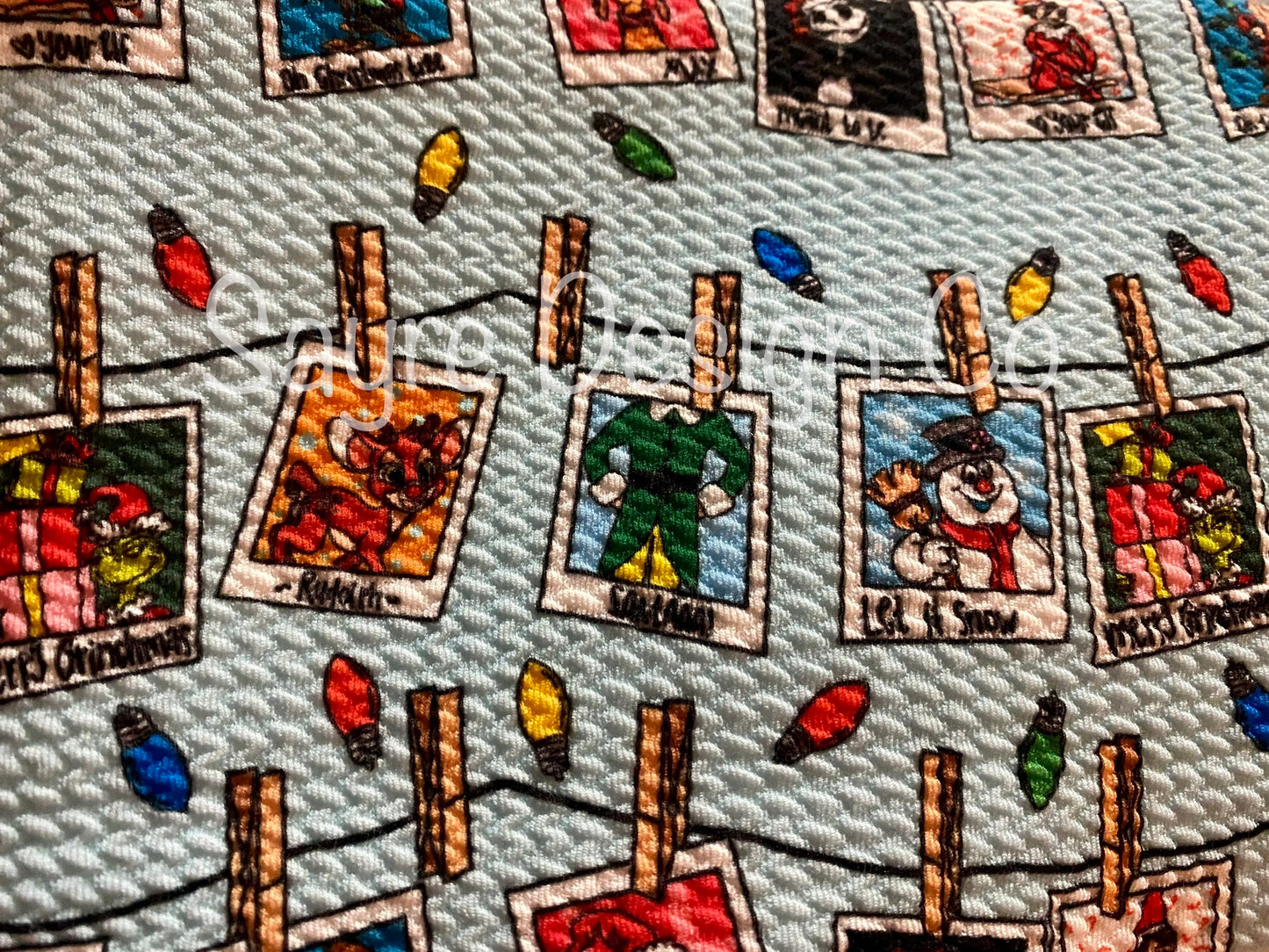 Classic Christmas Characters Polaroids- Bullet Fabric