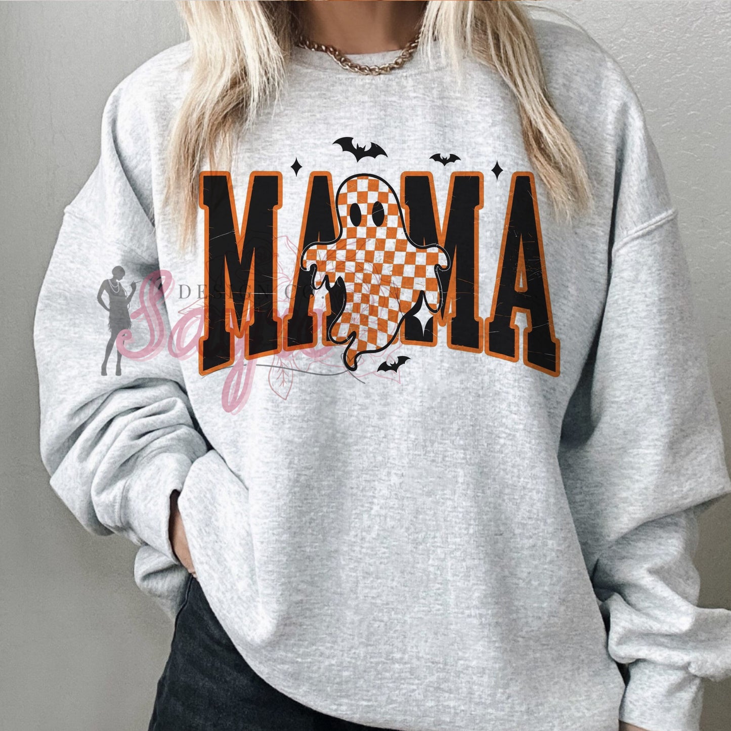Checkered Ghost Mama Shirt/Sweatshirt