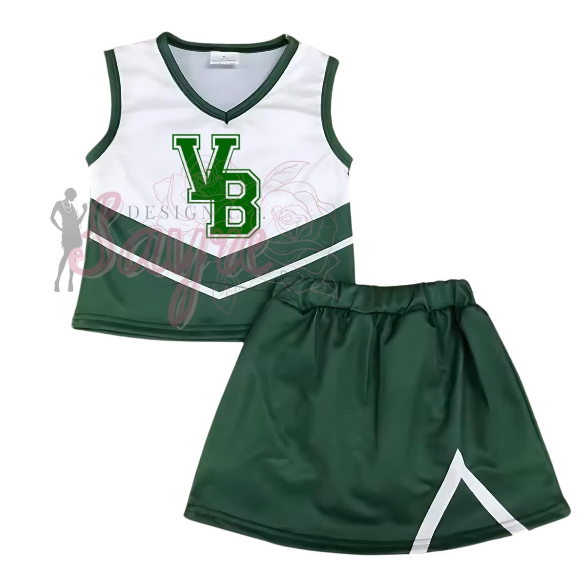 0/3M-6/7 Custom Cheer Uniform Striped *CLOSES 8/29!*