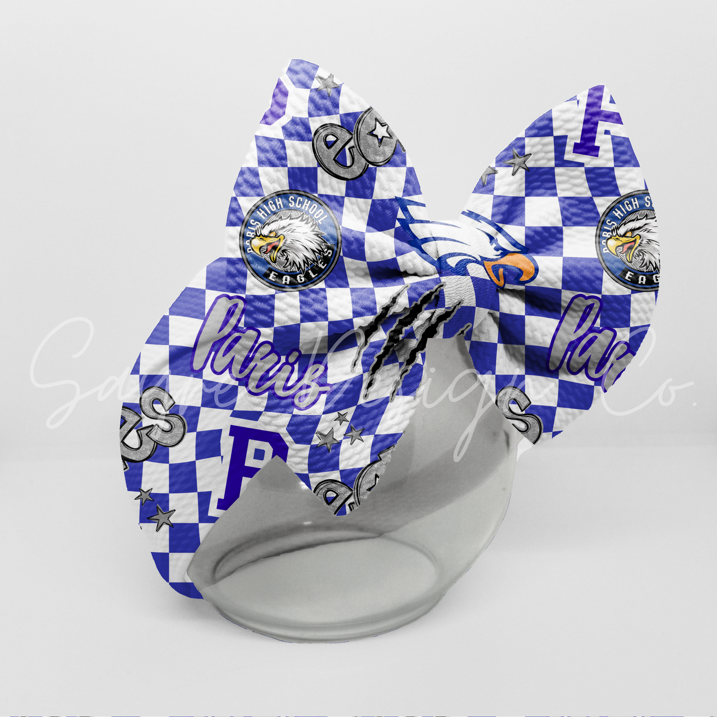 Paris Eagles Checkered Bows