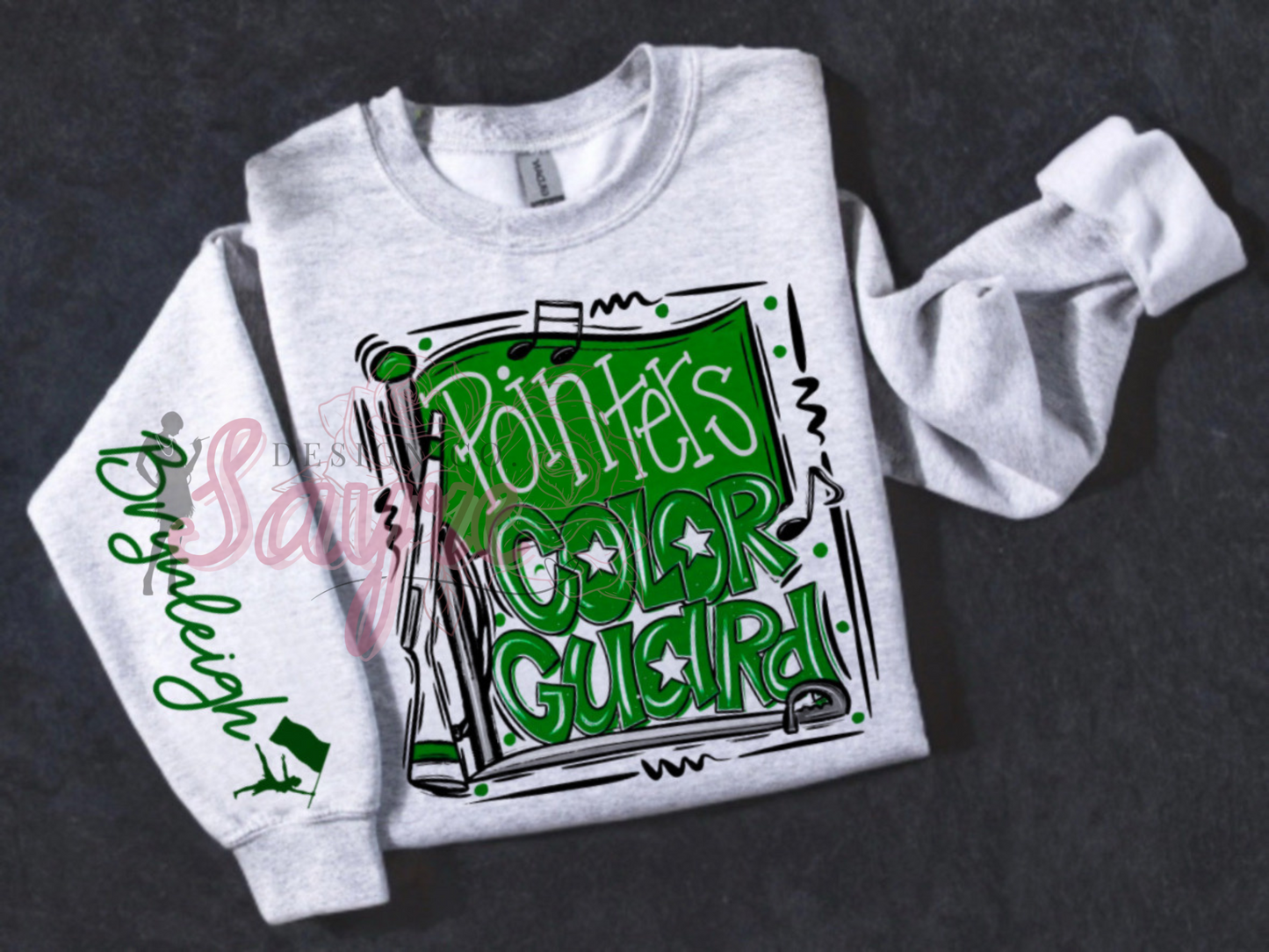 Customizable Team/Name Color Guard Crewneck