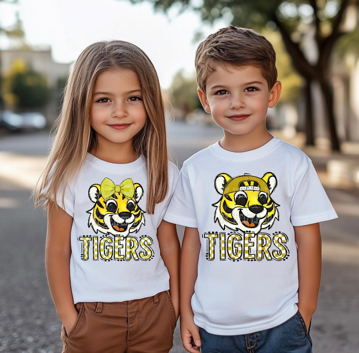 Mascot Bow/Cap Tees