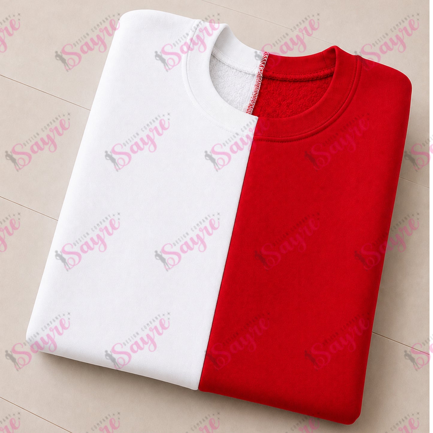 BLANK Split Color Crewnecks- YOUTH
