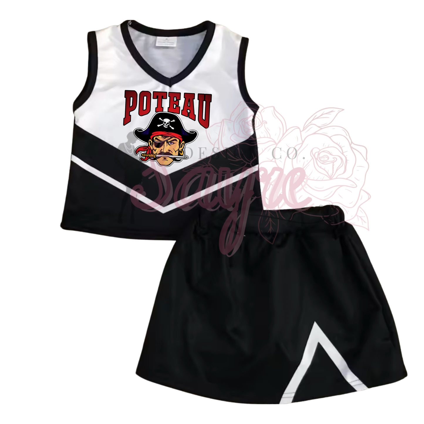 0/3M-6/7 Custom Cheer Uniform Striped *CLOSES 8/29!*