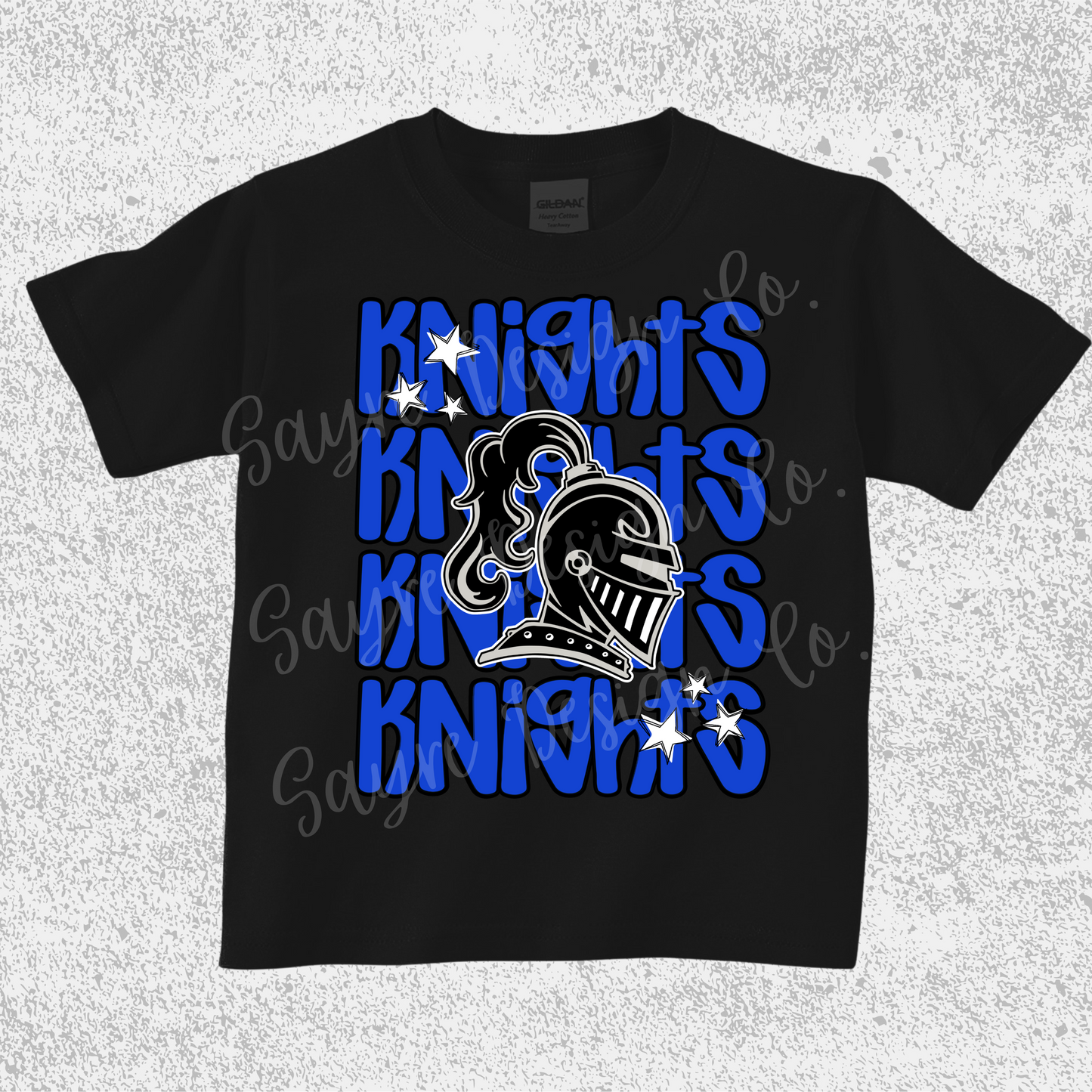 Van Buren King Knights Stacked Tee Youth