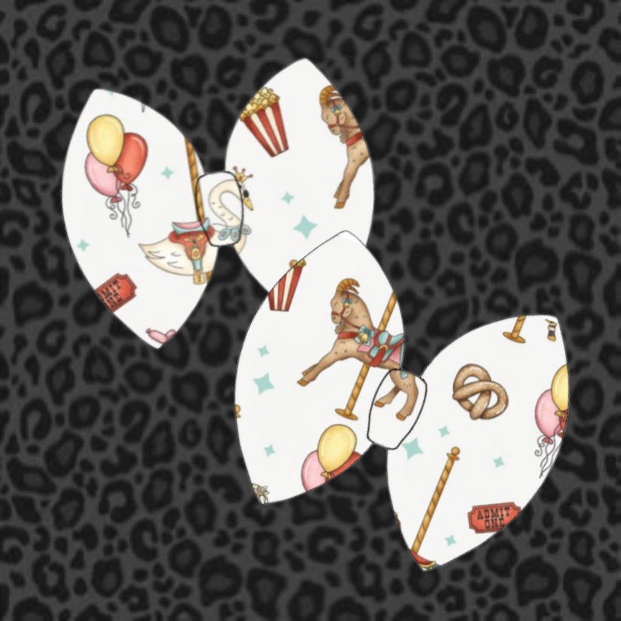 Show Animals Piggy Bows Set of 2 Sayre Design Co.