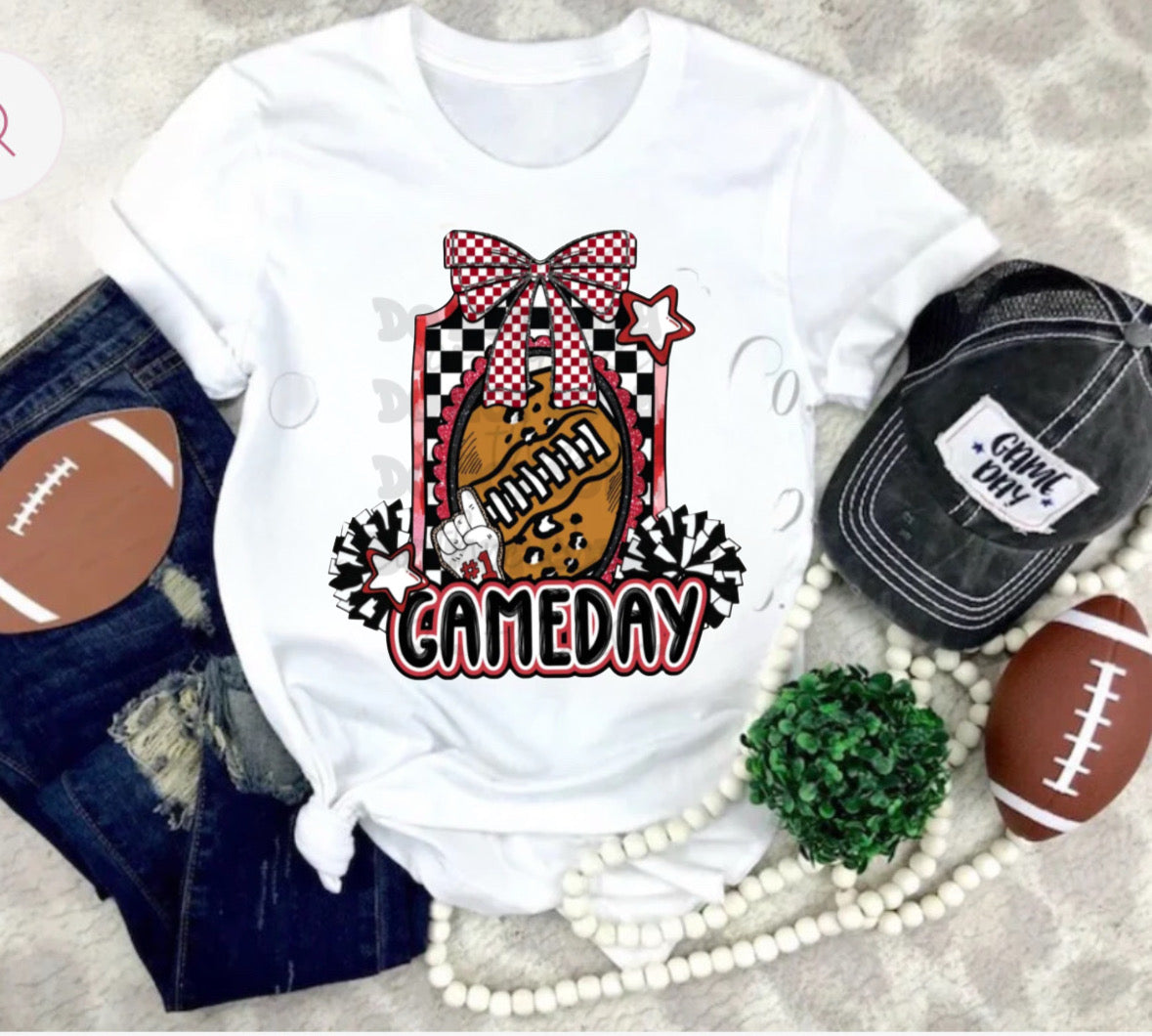 Customizable Color Game Day Block Coquette Shirt/Long Sleeve/Crewneck/Hoodie