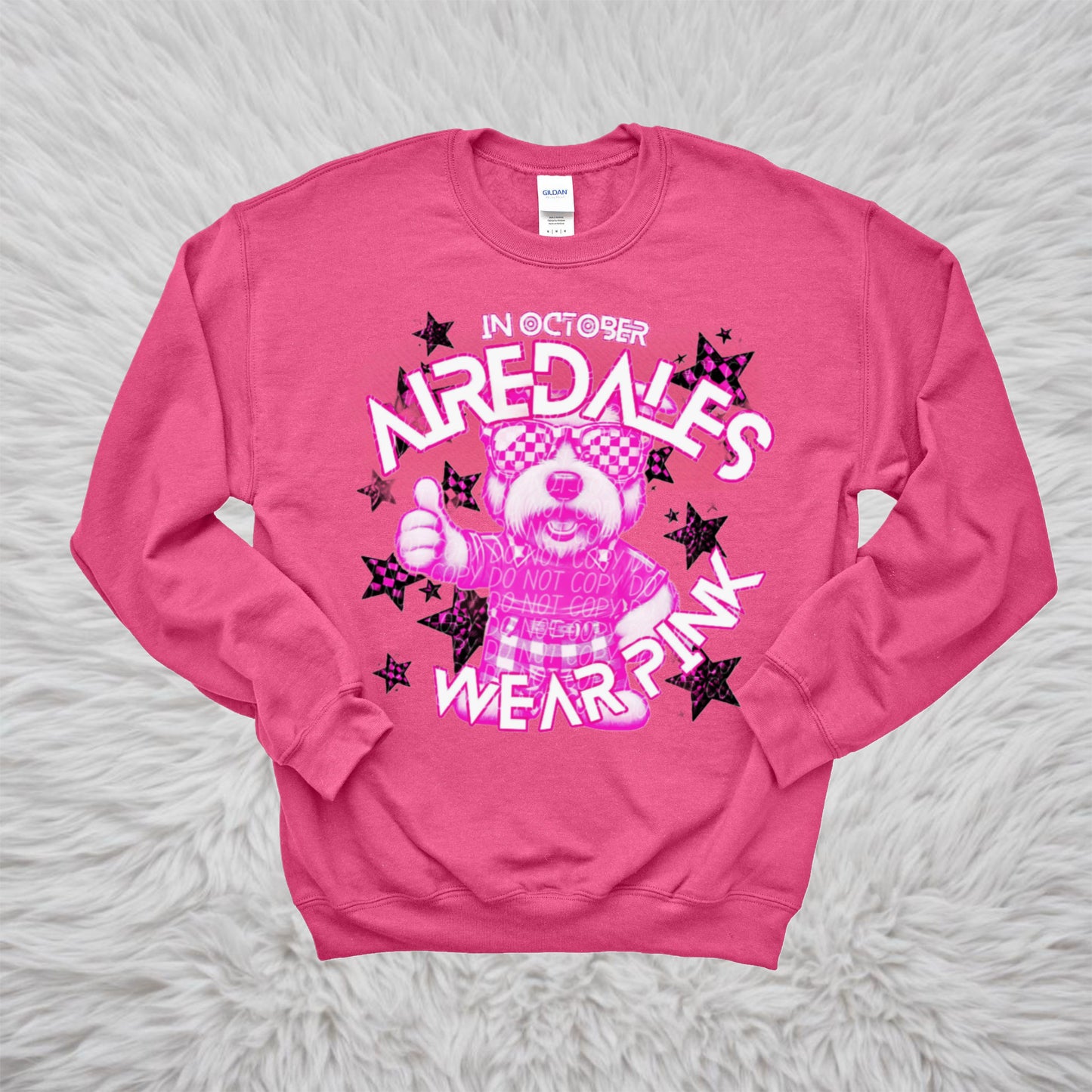 In October Airedales Wear Pink Tee/Sweatshirt/Hoodie