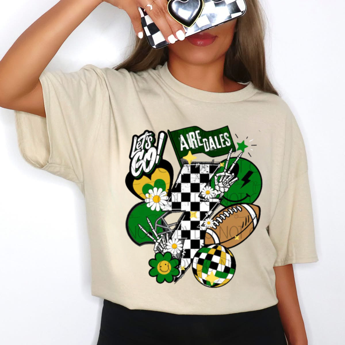 Alma Airedales Retro Bolt Shirt/Long Sleeve/Crewneck/Hoodie