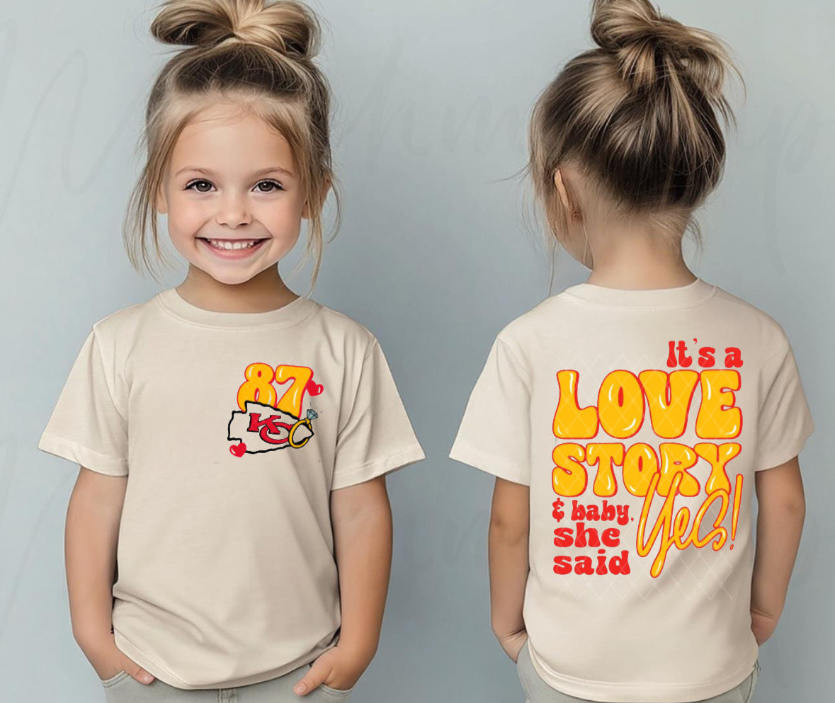 Taylor & Travis Engagement Natural T-Shirt