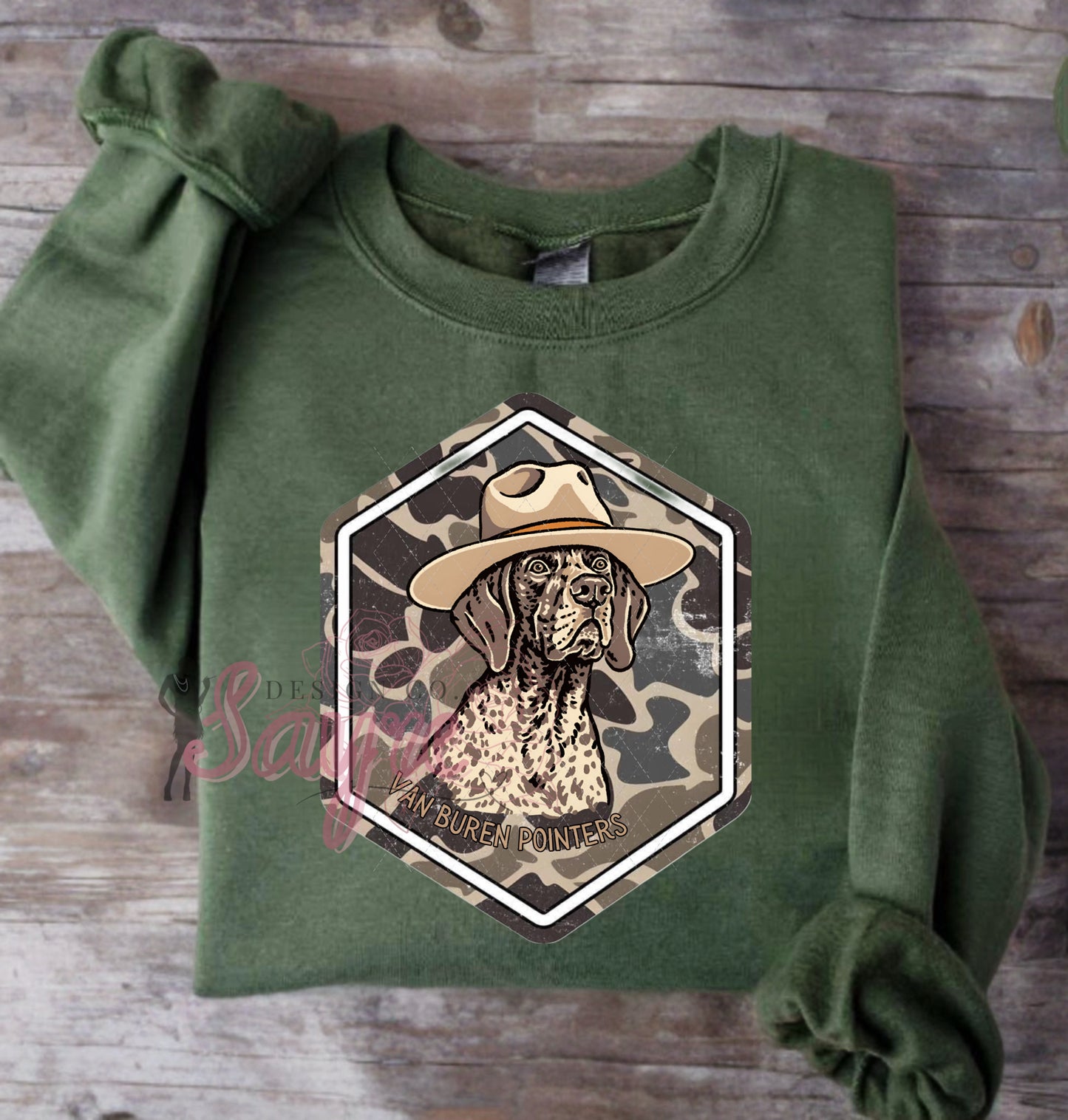 Camo Block Western Pointers Shirt/Long Sleeve/Crewneck/Hoodie