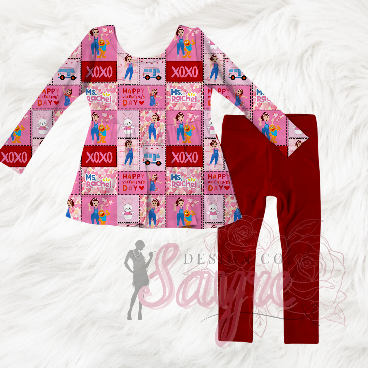 Ms. Rachel Valentine’s Day 0/3M-Adult 4XL