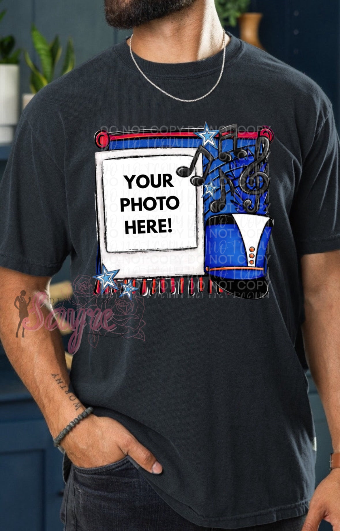 Custom Photo Marching Band Shirt/Long Sleeve/Crewneck/Hoodie