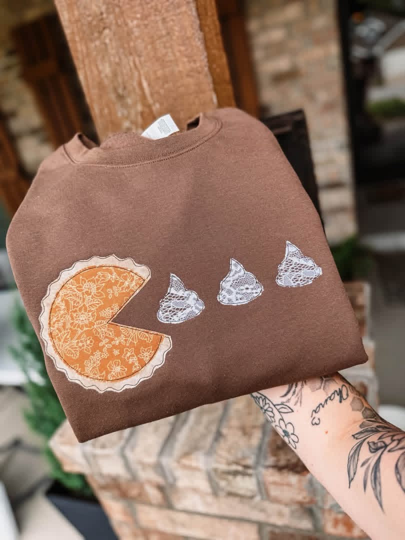Pumpkin Pie Embroidered Crewneck- Closes 10/18!