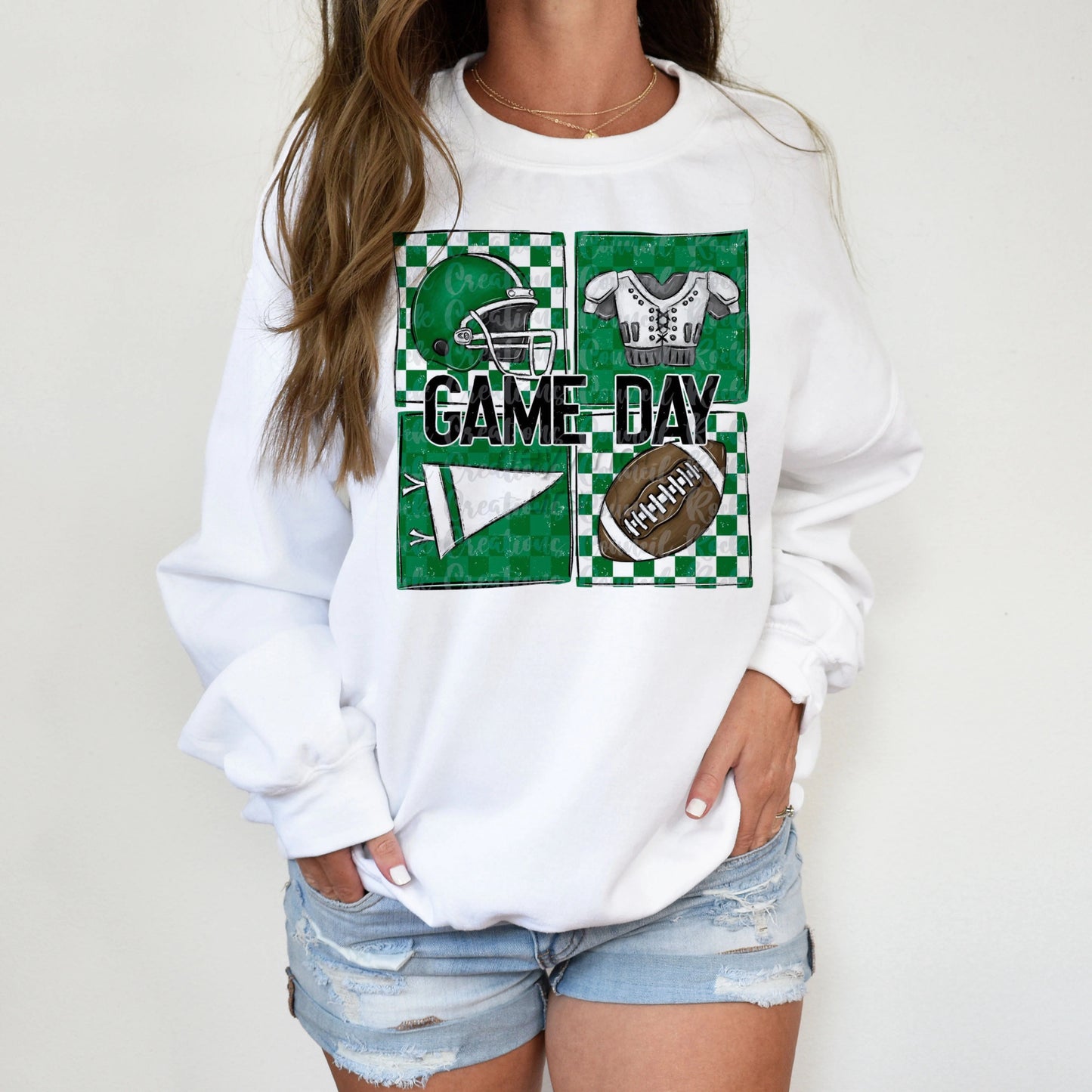 Color Customizable Football Box Shirt/Sweatshirt