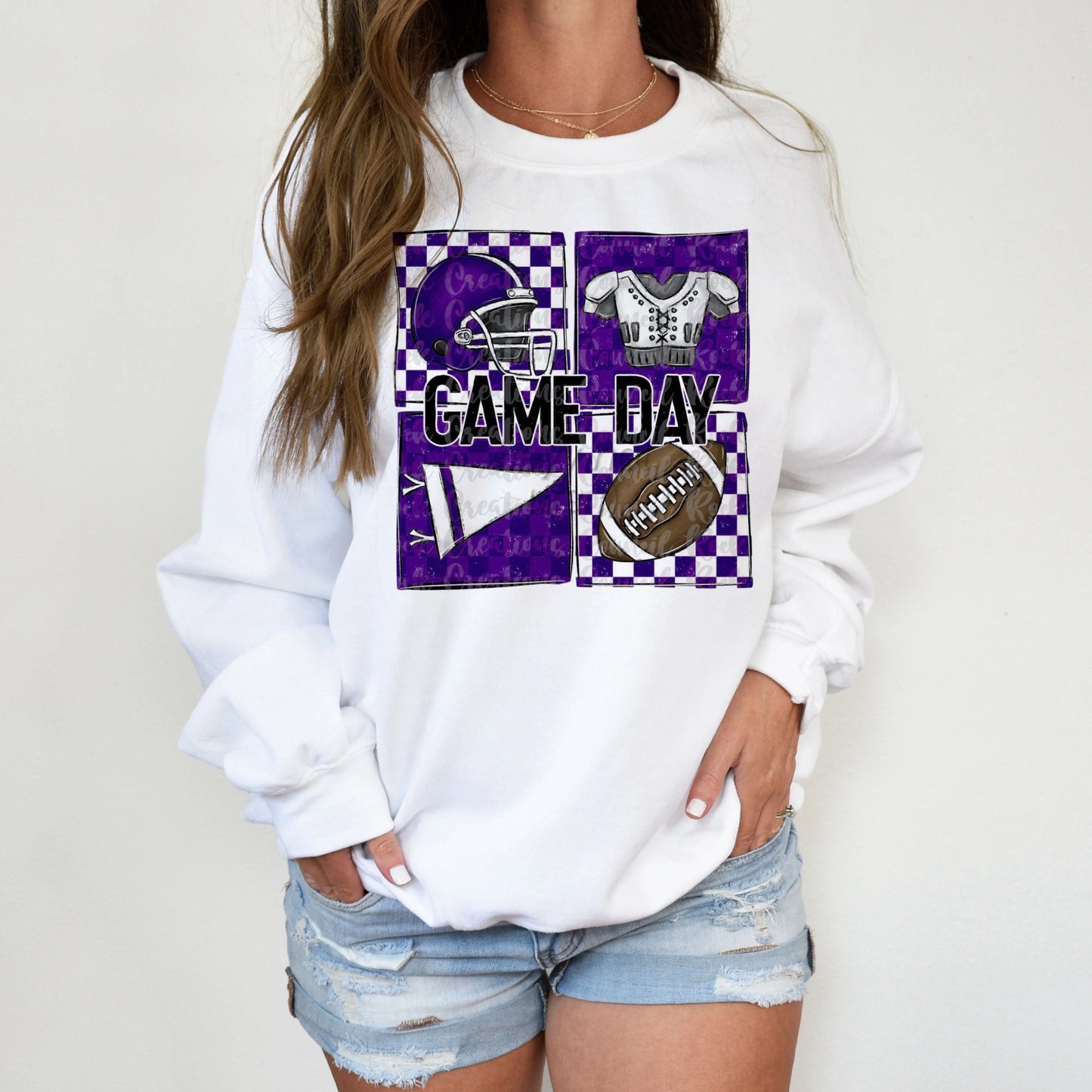 Color Customizable Football Box Shirt/Sweatshirt
