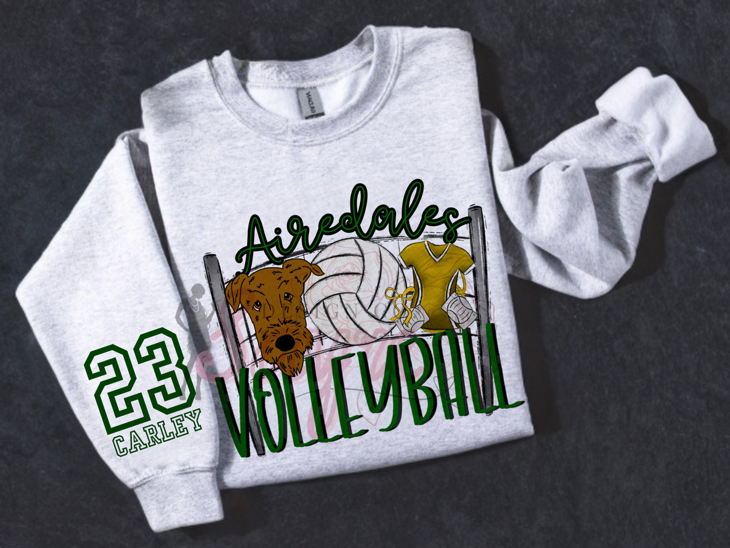 Customizable Team/Name Volleyball Crewneck