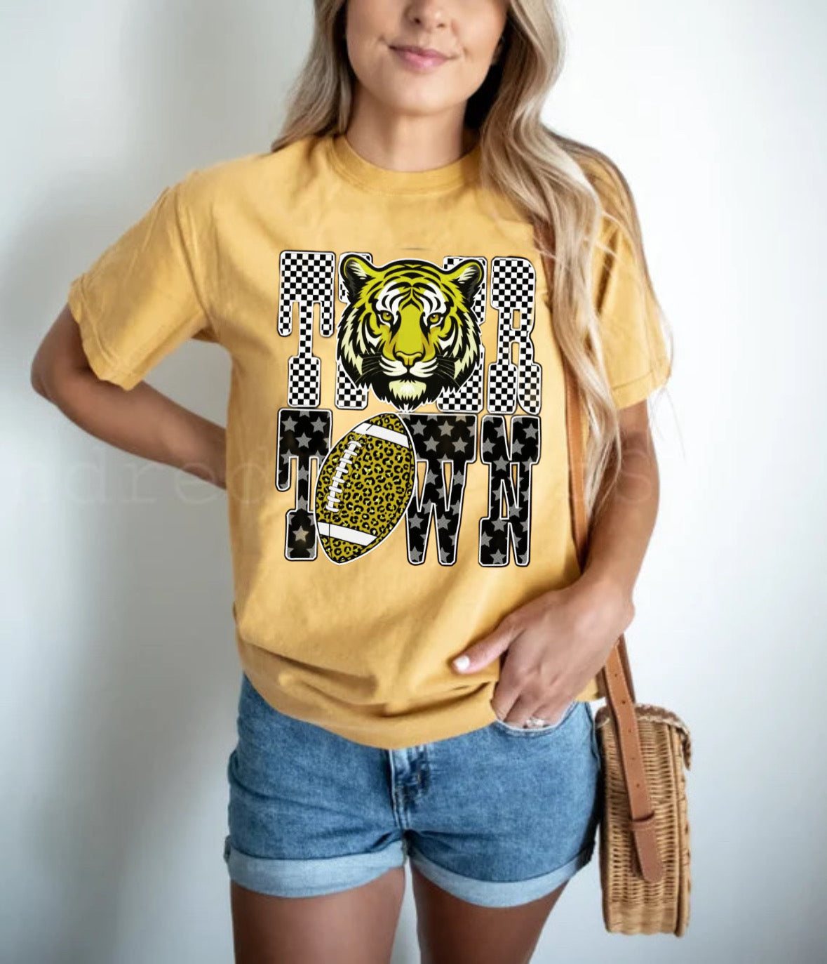 Mustard Comfort Color Tiger Town Tee