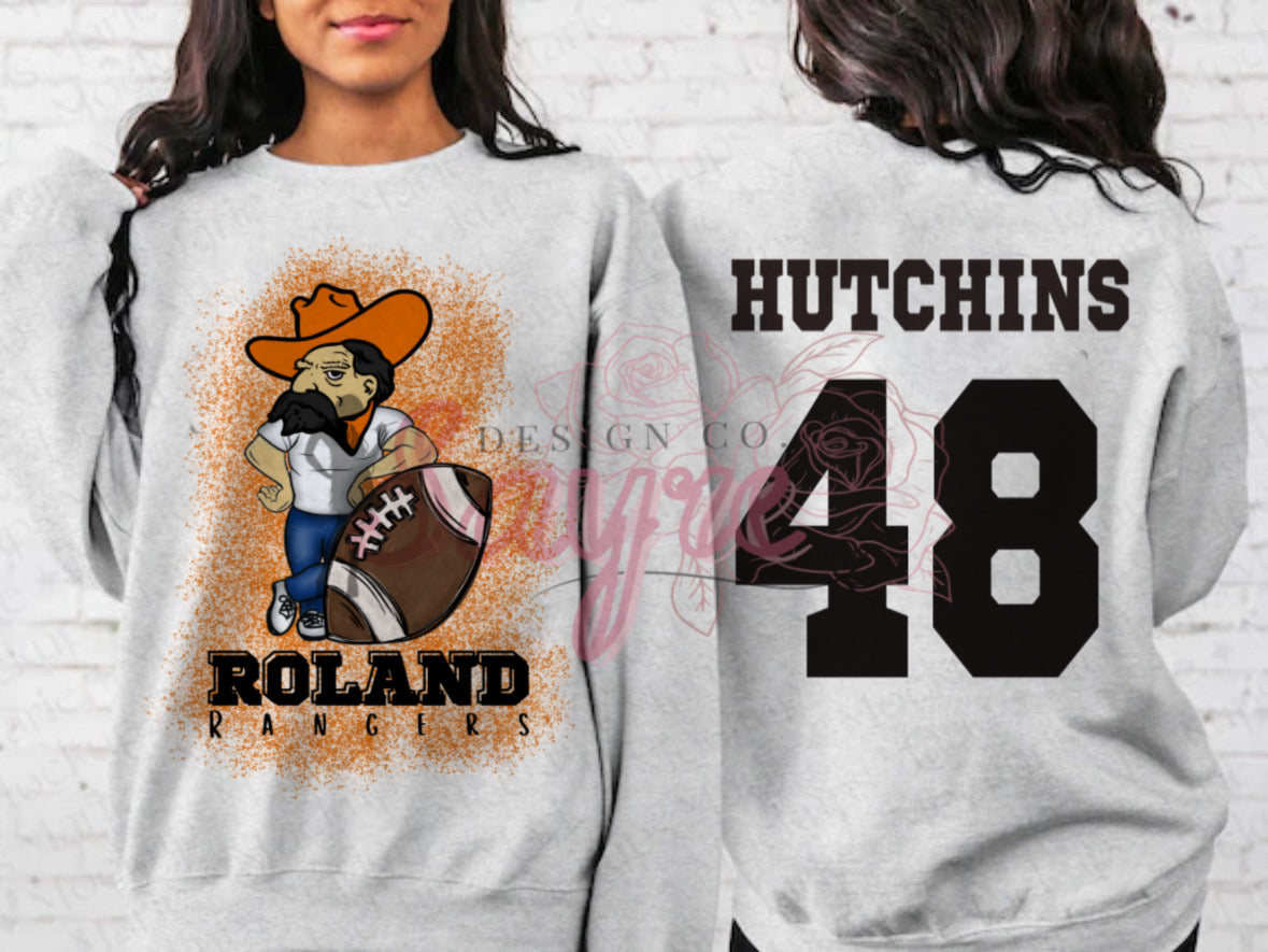 Customizable Team/Name Football Crewneck