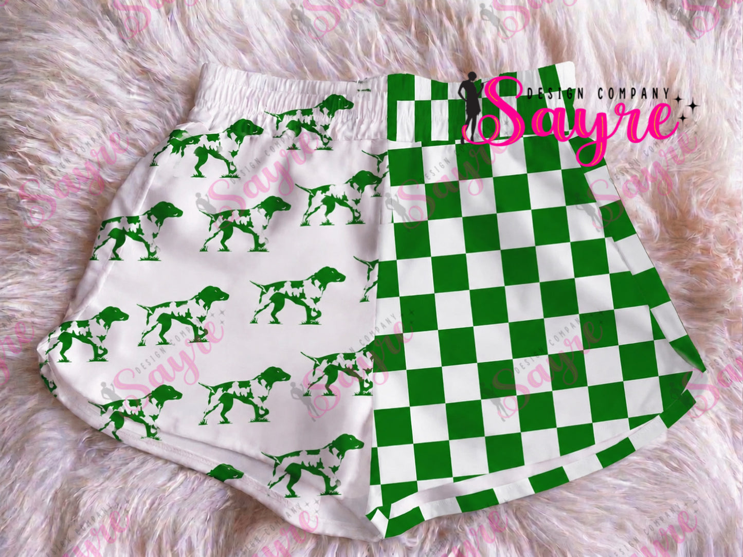 Custom Logo/Team CHECKER Shorts ADULT WOMEN
