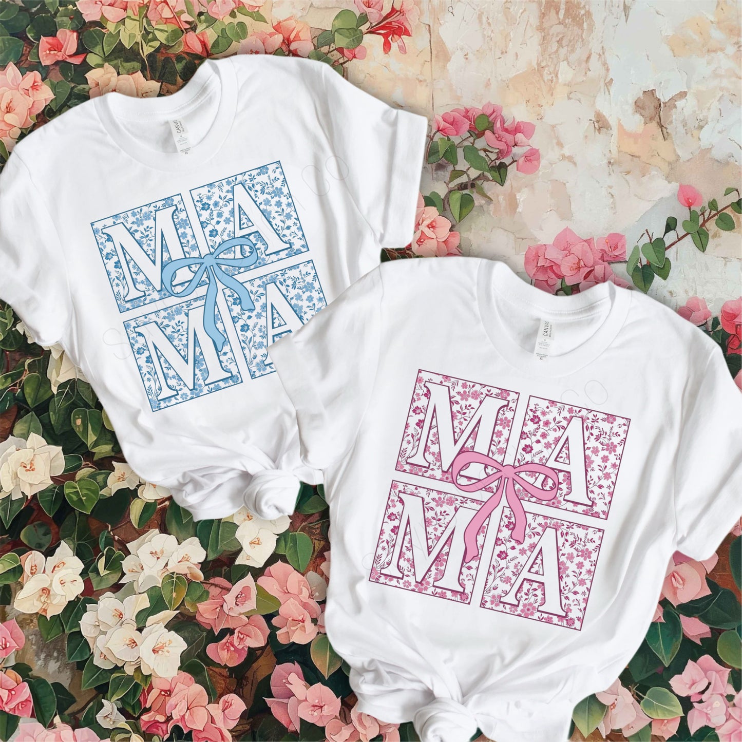 Coquette Block Mama Tee