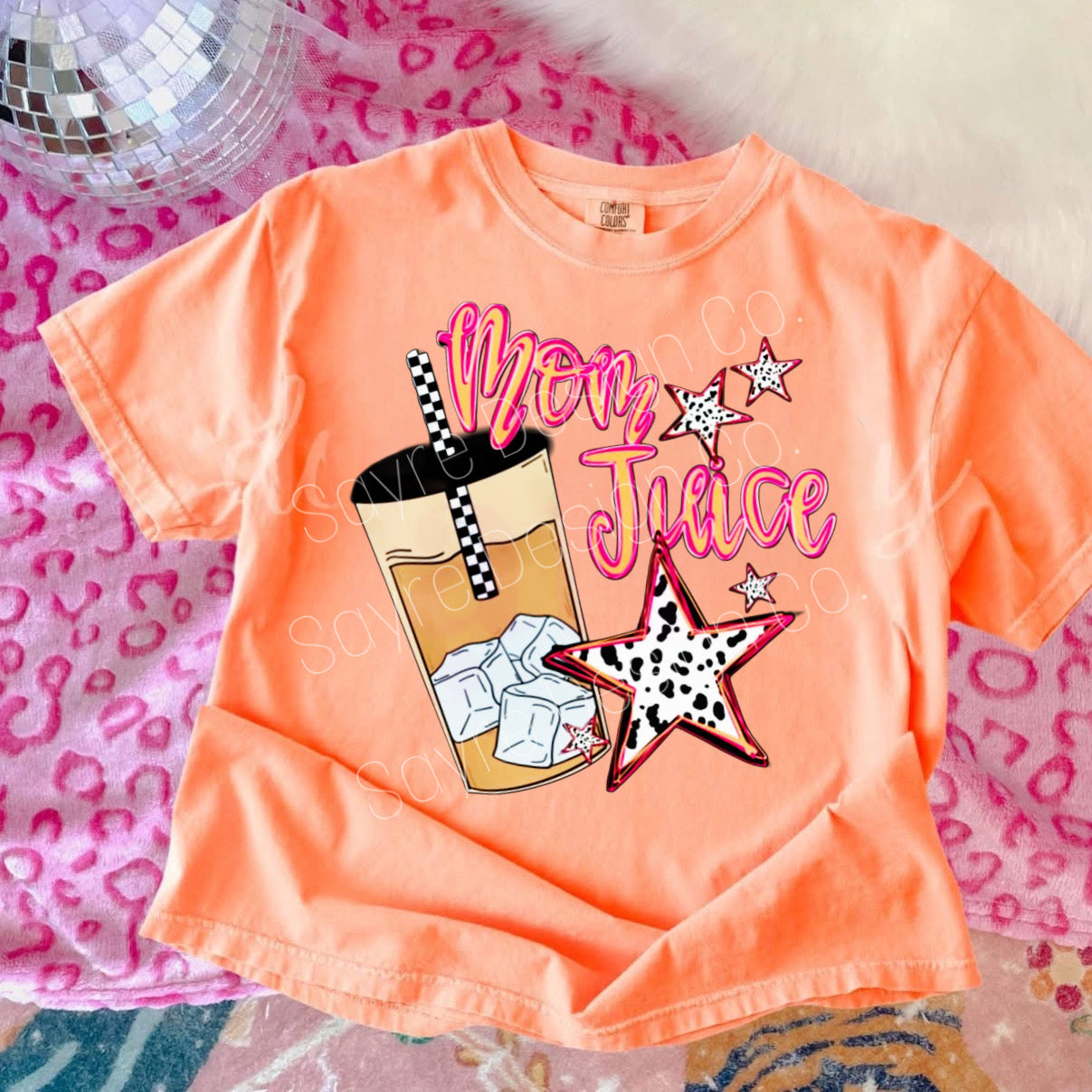 Neon Coffee Mom Juice Tee *Multiple Colors!*