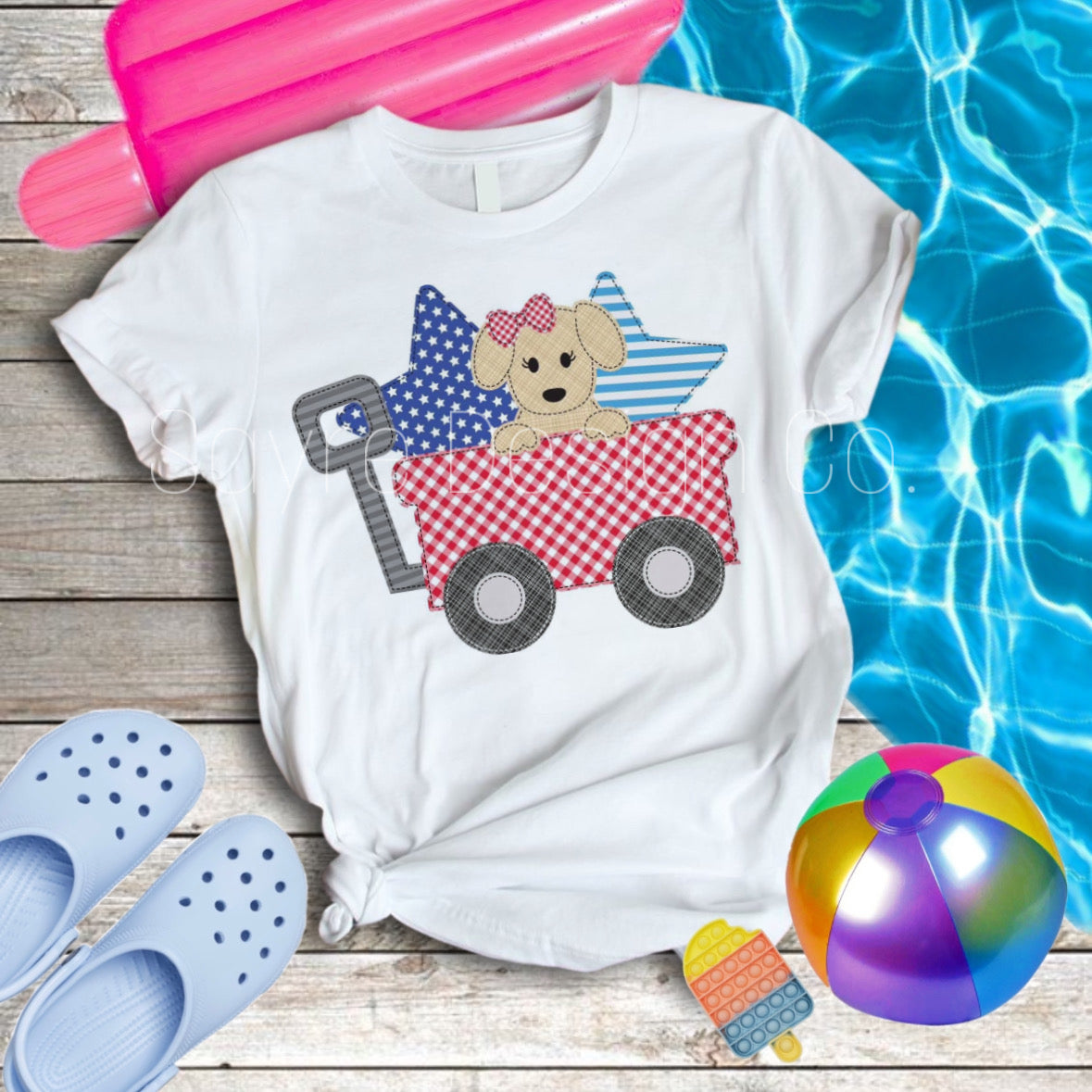 Puppy RWB Name Baby-Youth Tee/Onesie