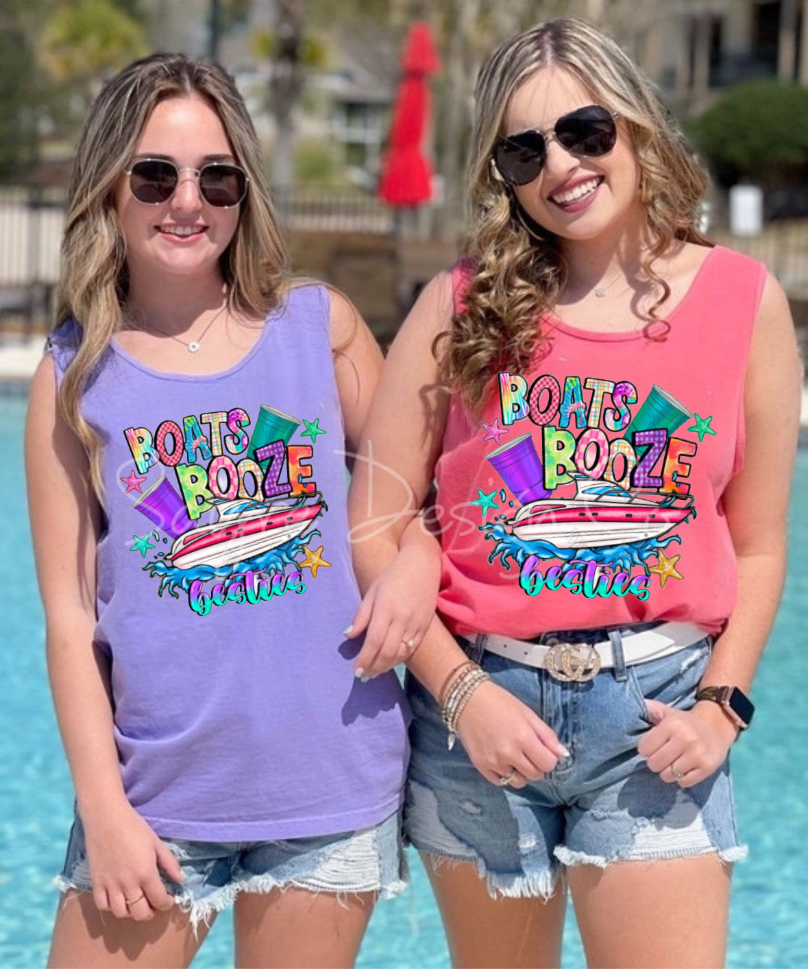 Boats, Booze & Besties Tank