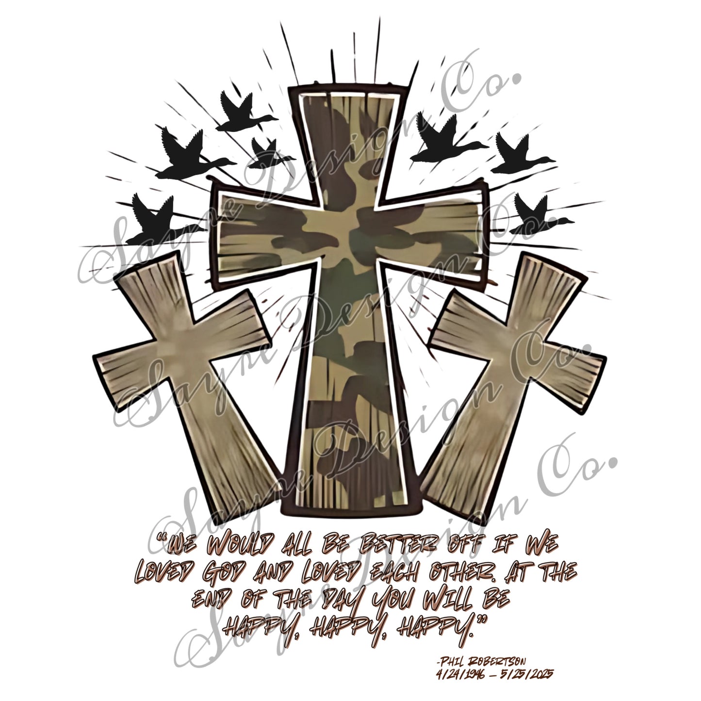 3 Crosses Loved Each Other Crewneck-Adult Unisex