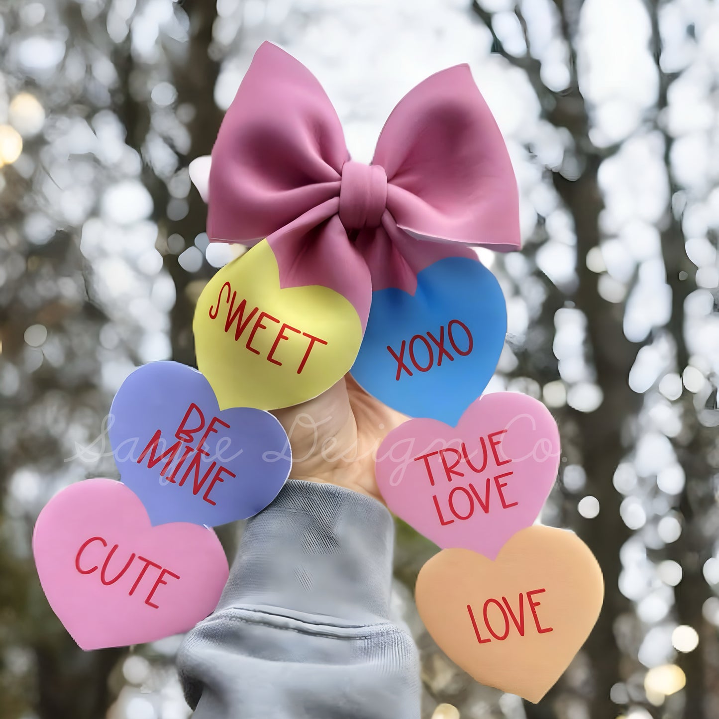 Valentine’s Conversation Heart Sailor Bow