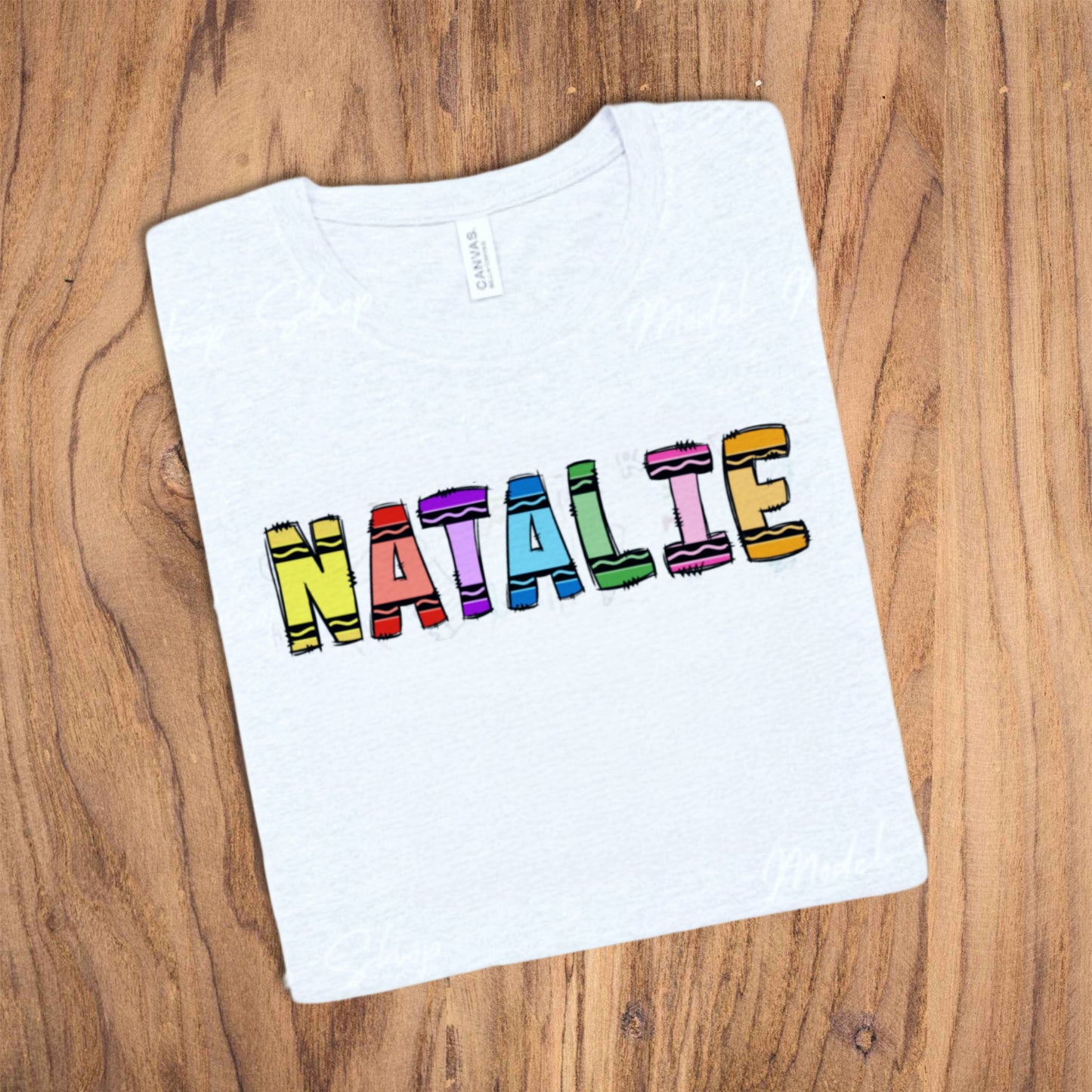 Crayon Letter Custom Name Tee Toddler/Youth