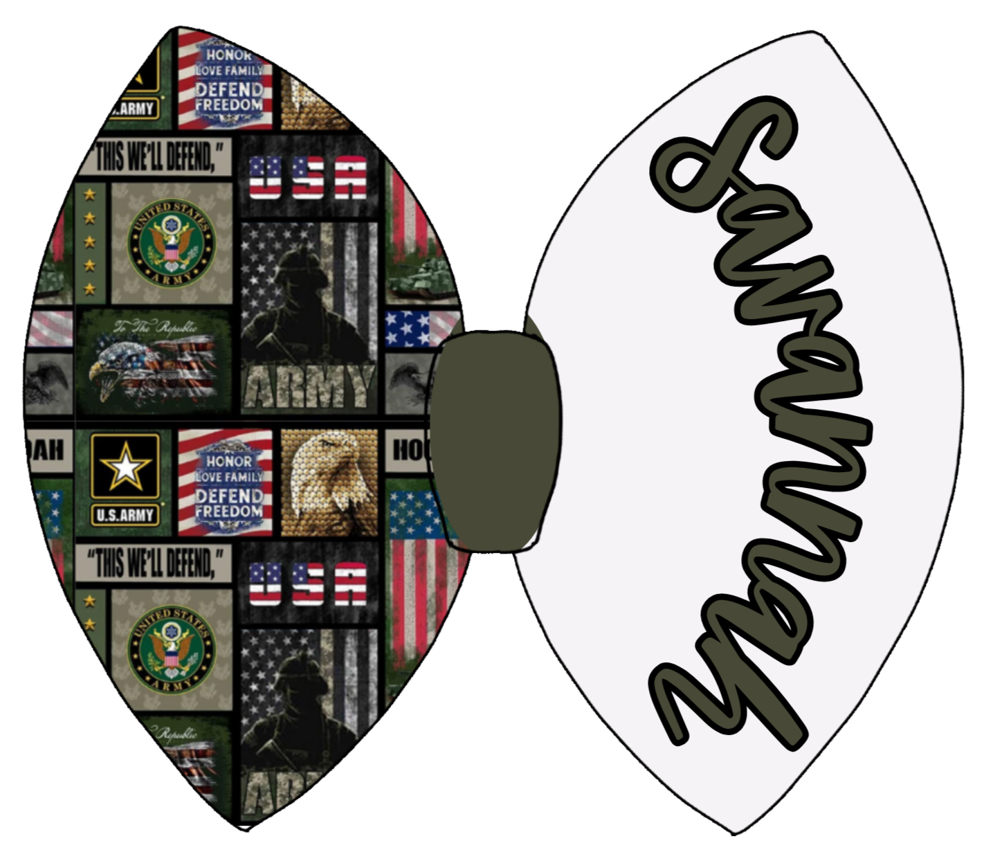 Army Name Bow Sayre Design Co.