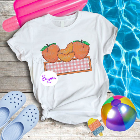 Custom Peach Name Baby-Youth Tee/Onesie