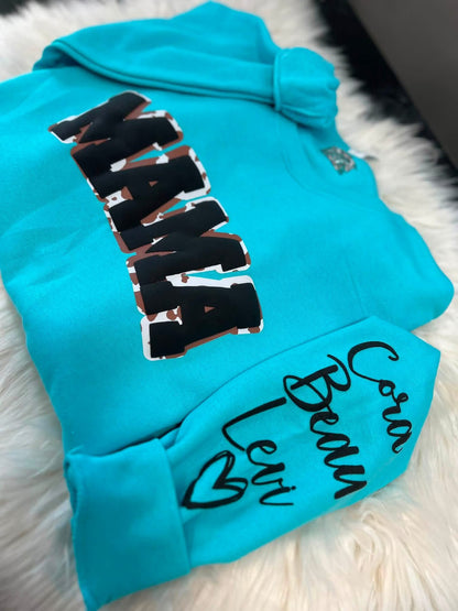 Puff Cow/Leopard Custom Title Long Sleeve/Crewneck- Closes 8/12!