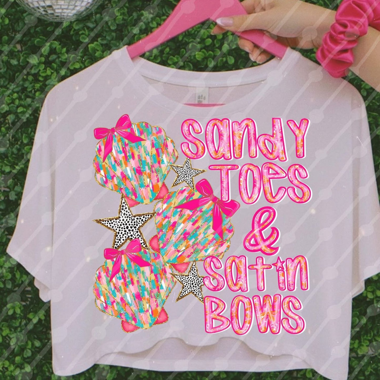 Sandy Toes Satin Bows Onesie/Shirt/Long Sleeve/Crewneck/Hoodie