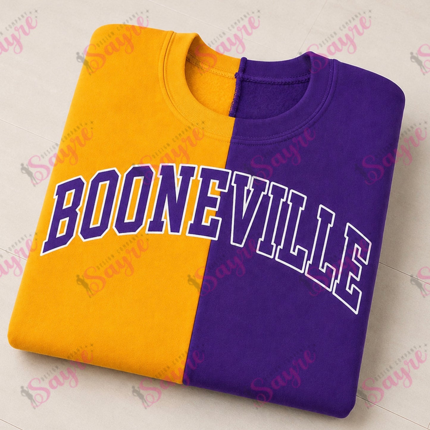 Spirit Split Color Crewneck-ADULT