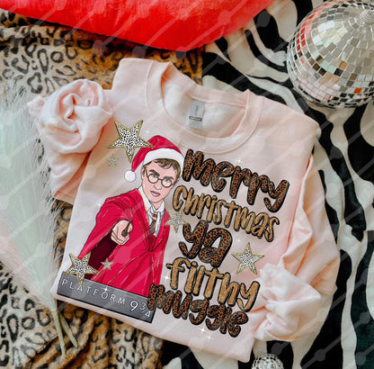 Filthy Muggle Christmas Shirt/Long Sleeve/Crewneck/Hoodie