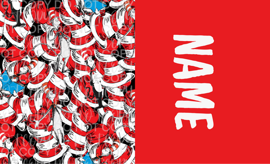 Cat in the Hat Hat Name Bow