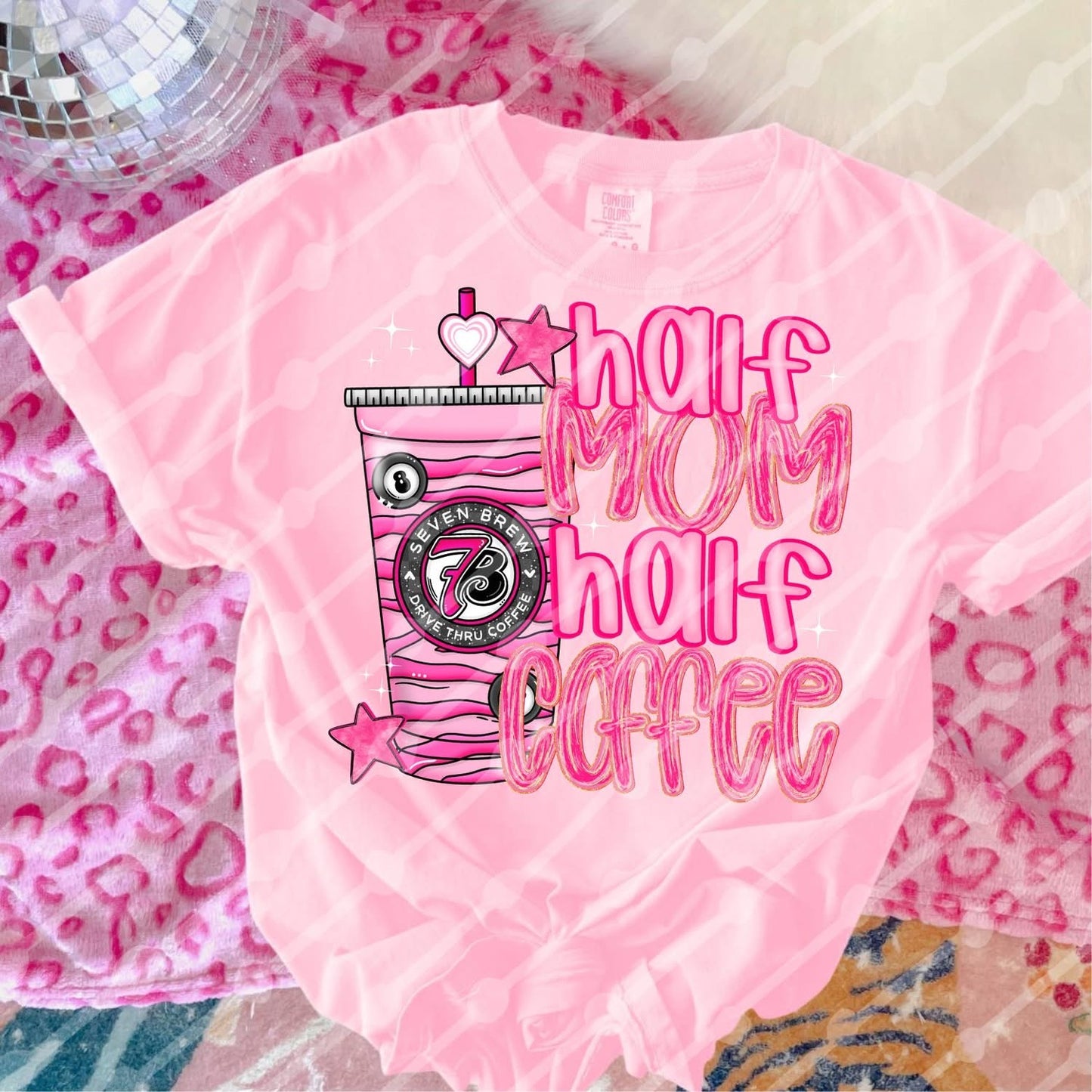 Half Mom Half Coffee Zebra 7Brew Shirt/Long Sleeve/Crewneck/Hoodie