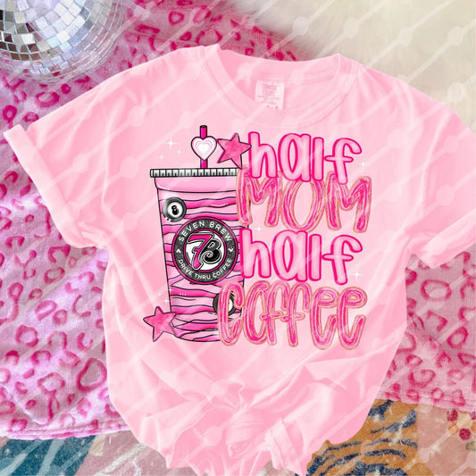 Half Mom Half Coffee Zebra 7Brew Shirt/Long Sleeve/Crewneck/Hoodie