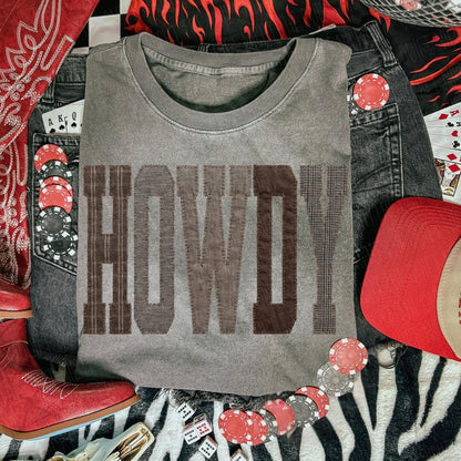 Distressed Howdy Shirt/Long Sleeve/Crewneck/Hoodie