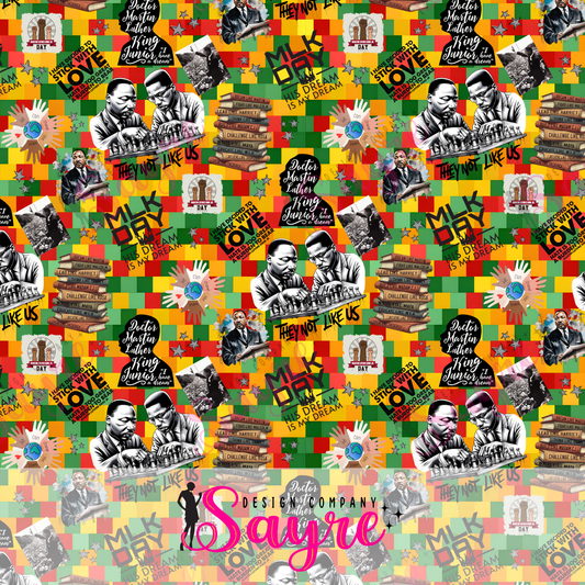 MLK Day Seamless Digital File