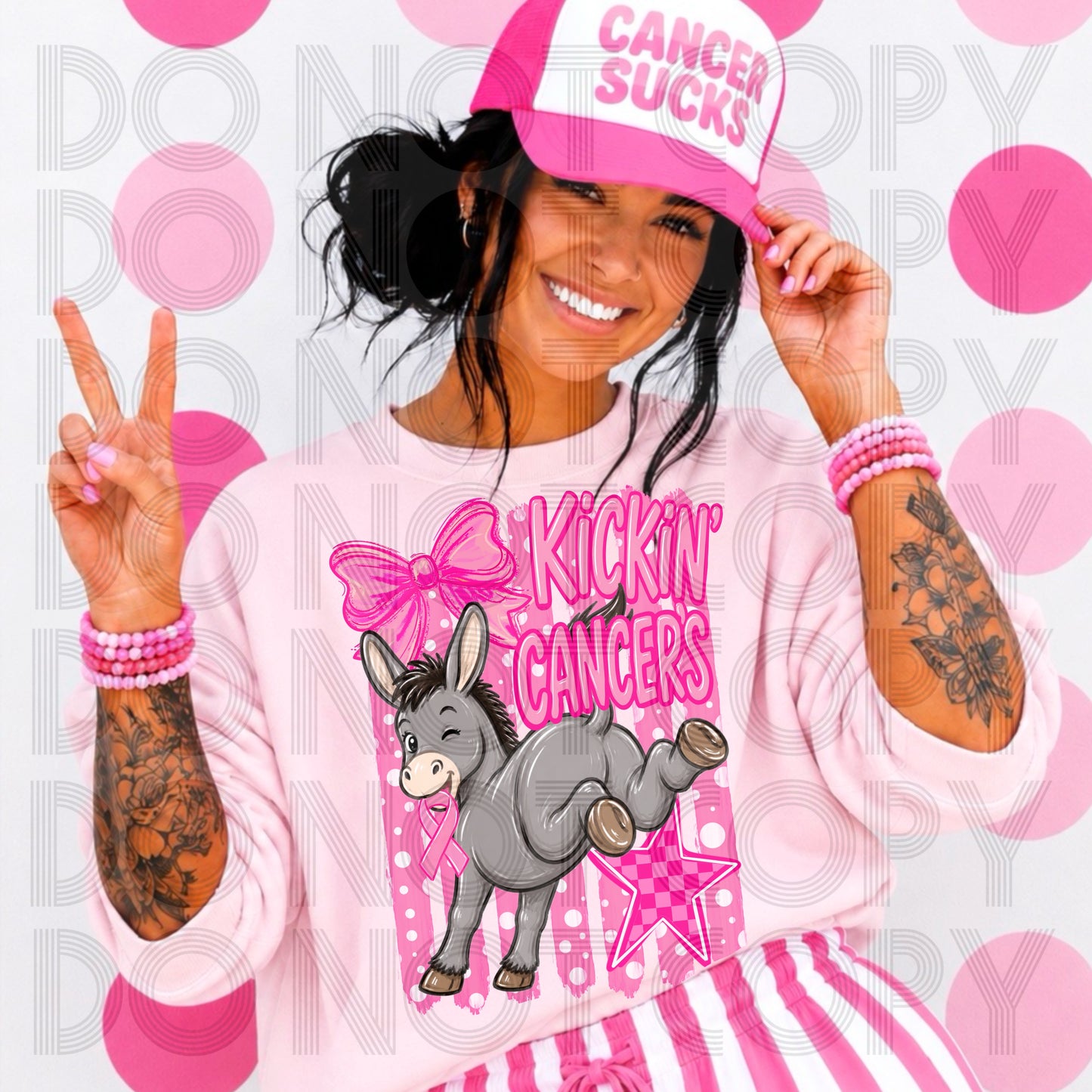Kickin’ Cancers Donkey Tee/Crewneck Sweatshirt