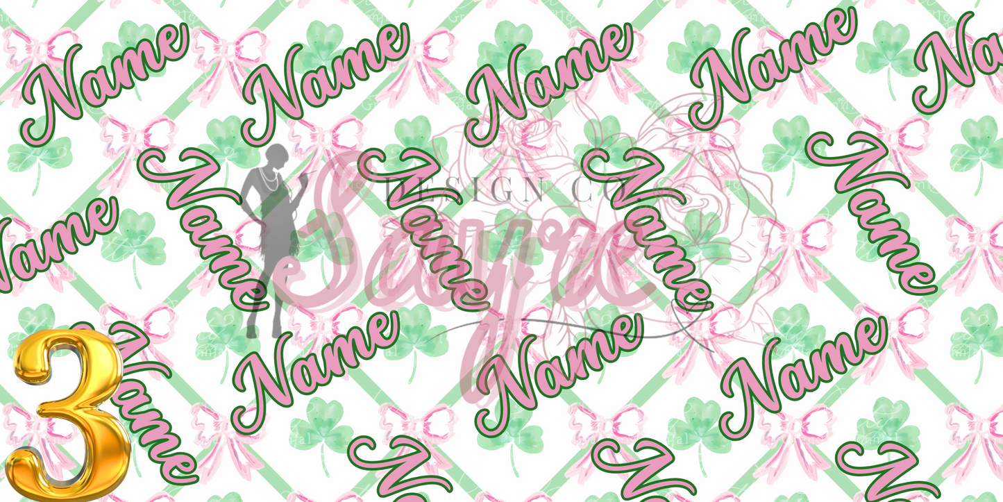 St. Patrick’s Day Custom Name Bows Bullet Fabric Flash Sale Bows *Multiple prints!*