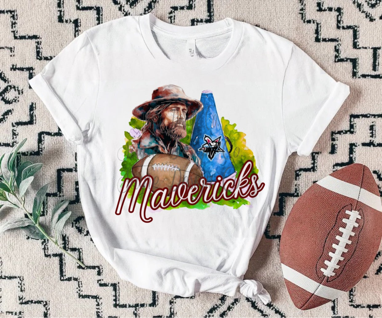 Fort Smith Southside Mavericks Cowboy Painted Football/Cheer Shirt/Sweatshirt- Adult