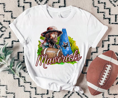 Fort Smith Southside Mavericks Cowboy Painted Football/Cheer Shirt/Sweatshirt- Adult