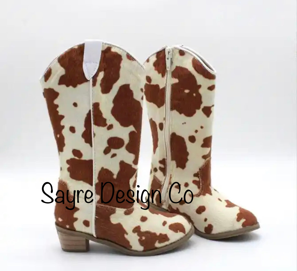 Miss Dolly Cow Print Cowgirl Boots 2023 new kids toddler girls leather boots bling bling autumn winter good quality fashion girls shoes 5-3 F148