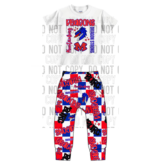 Mountainburg Dragons Jogger Set 0/3M-14/16