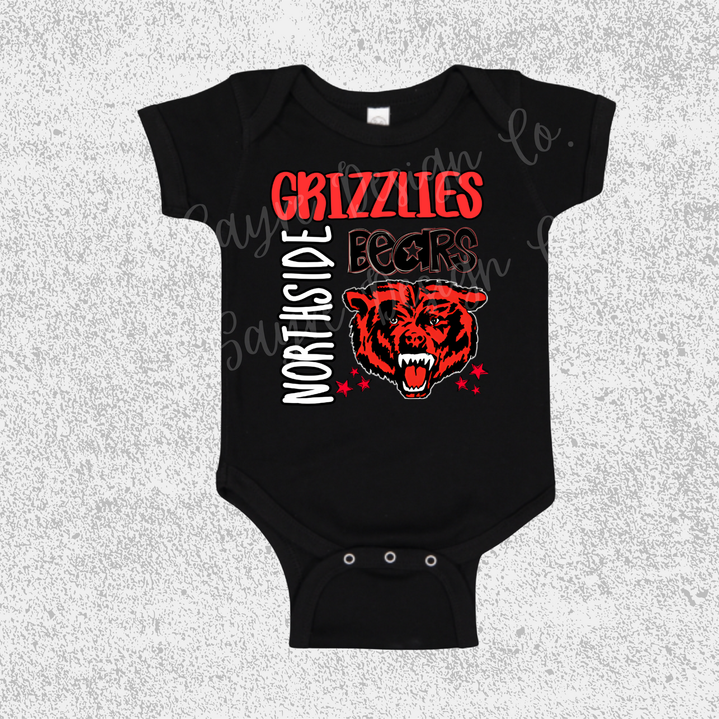 Fort Smith Northside Grizzlies Collage Onesie